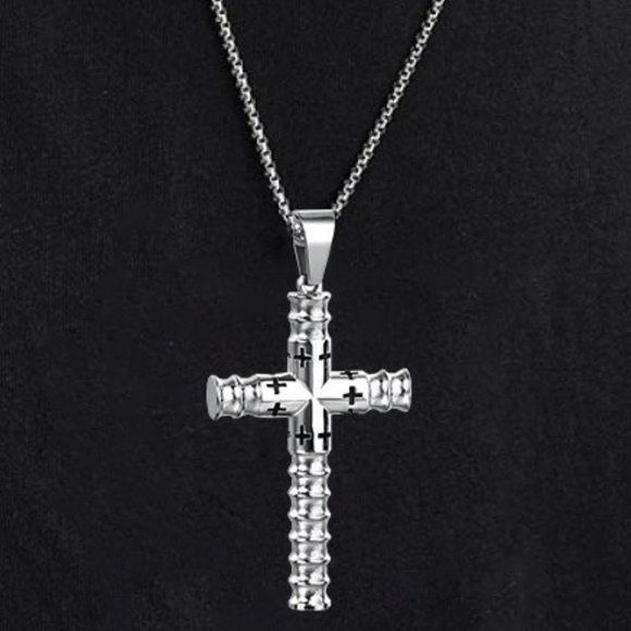 ✔accpt  offer Other - ❤️Domineering Highquality designs silvercross pendantnecklace for menN902…